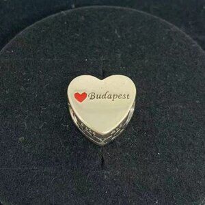 Pandora I Love Budapest Heart Charm S925 Sterling Silver